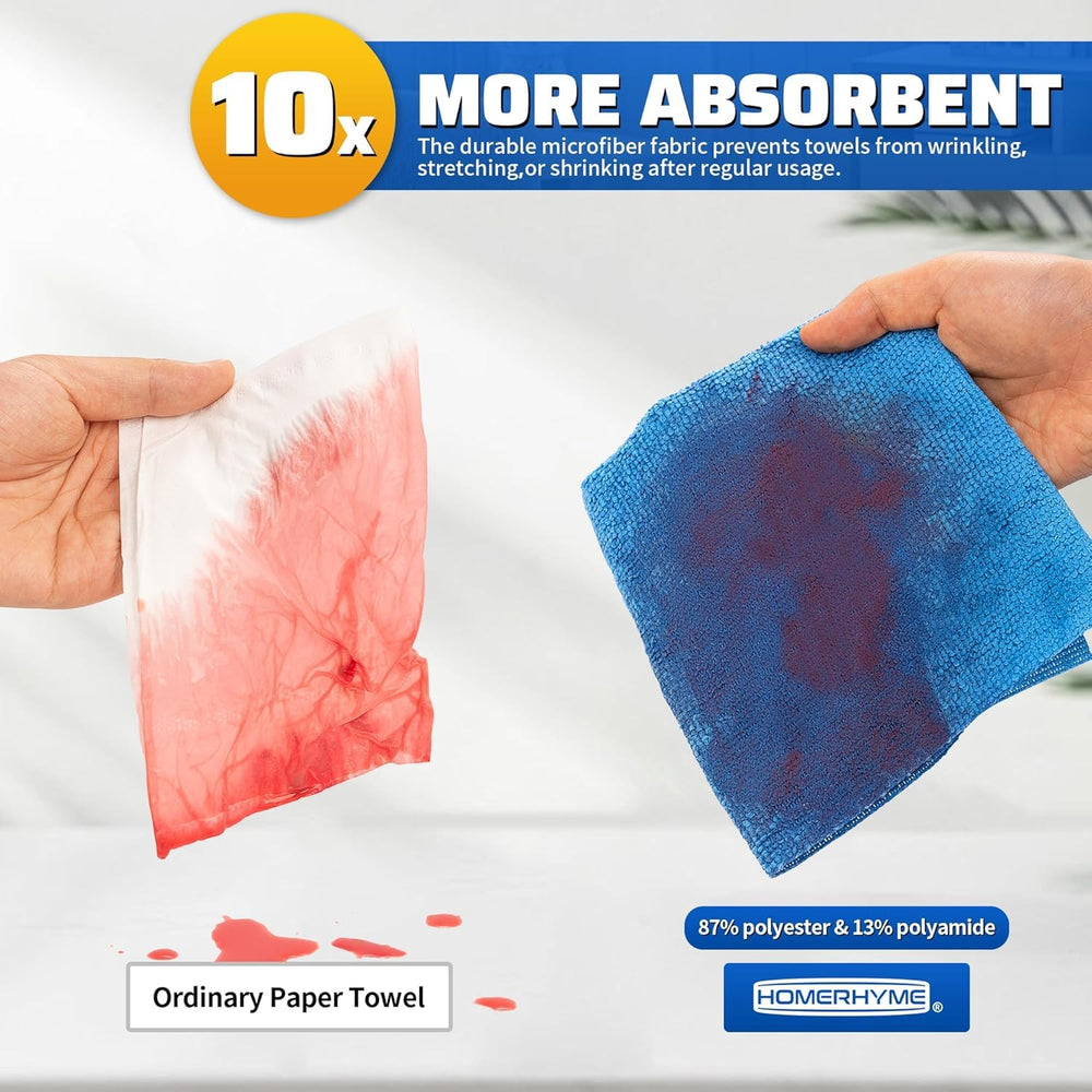 Homerhyme 11.5x11.5 inch wash cloths for polishing, drying, and detailing.