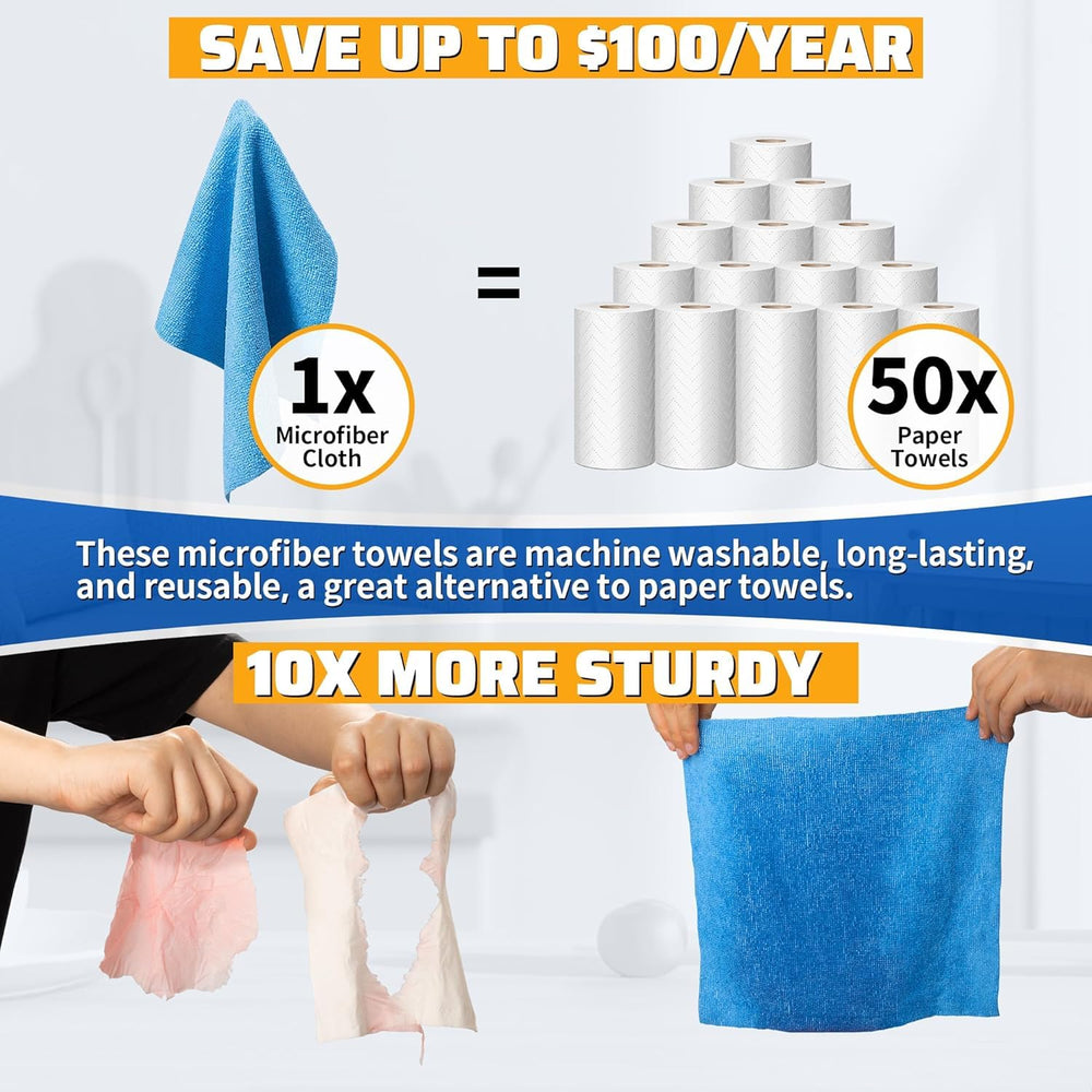 Homerhyme car cleaning microfiber towels ideal for drying and detailing.