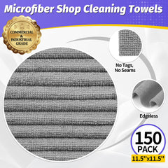 HOMERHYME-grey shop towels ideal for car detailing and shop cleanup