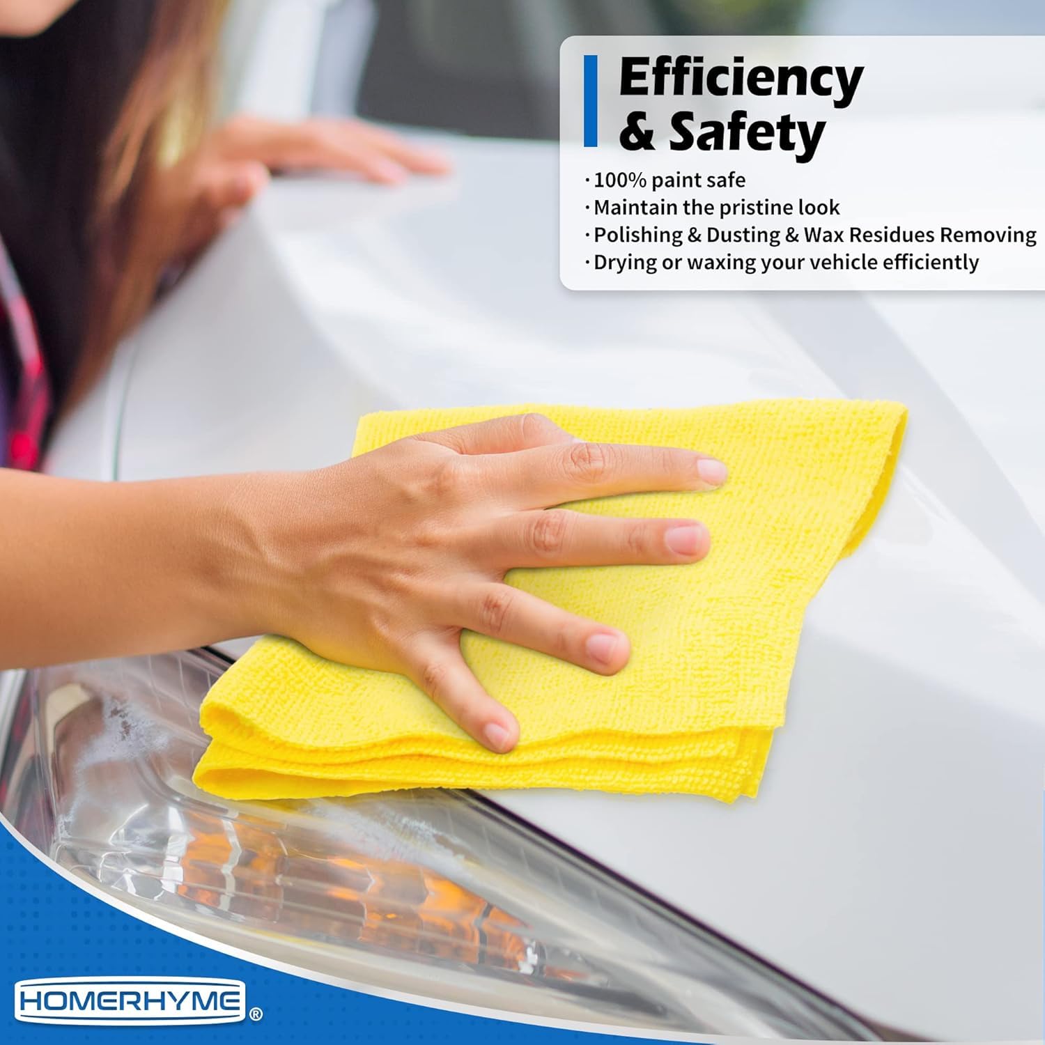 HOMERHYME microfiber cloth multipurpose use for detail work and kitchens