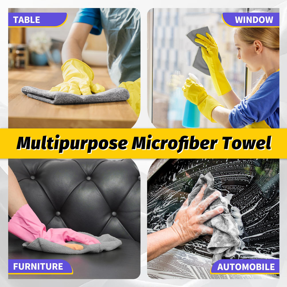 HOMERHYME vacuum-packed microfiber rags save space in storage