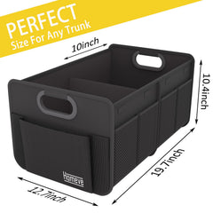 Homeve Trunk Organizer reinforced-handles secure grip for easy transport