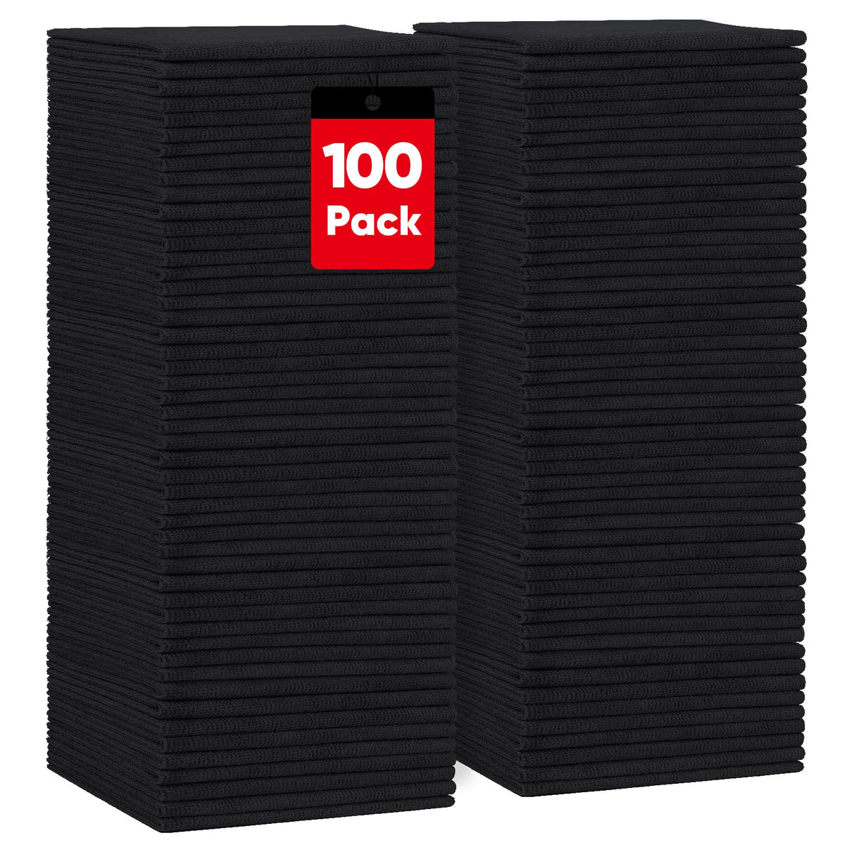 HOMEXCEL black microfiber cloths for car detailing deliver lint-free, scratch-free results