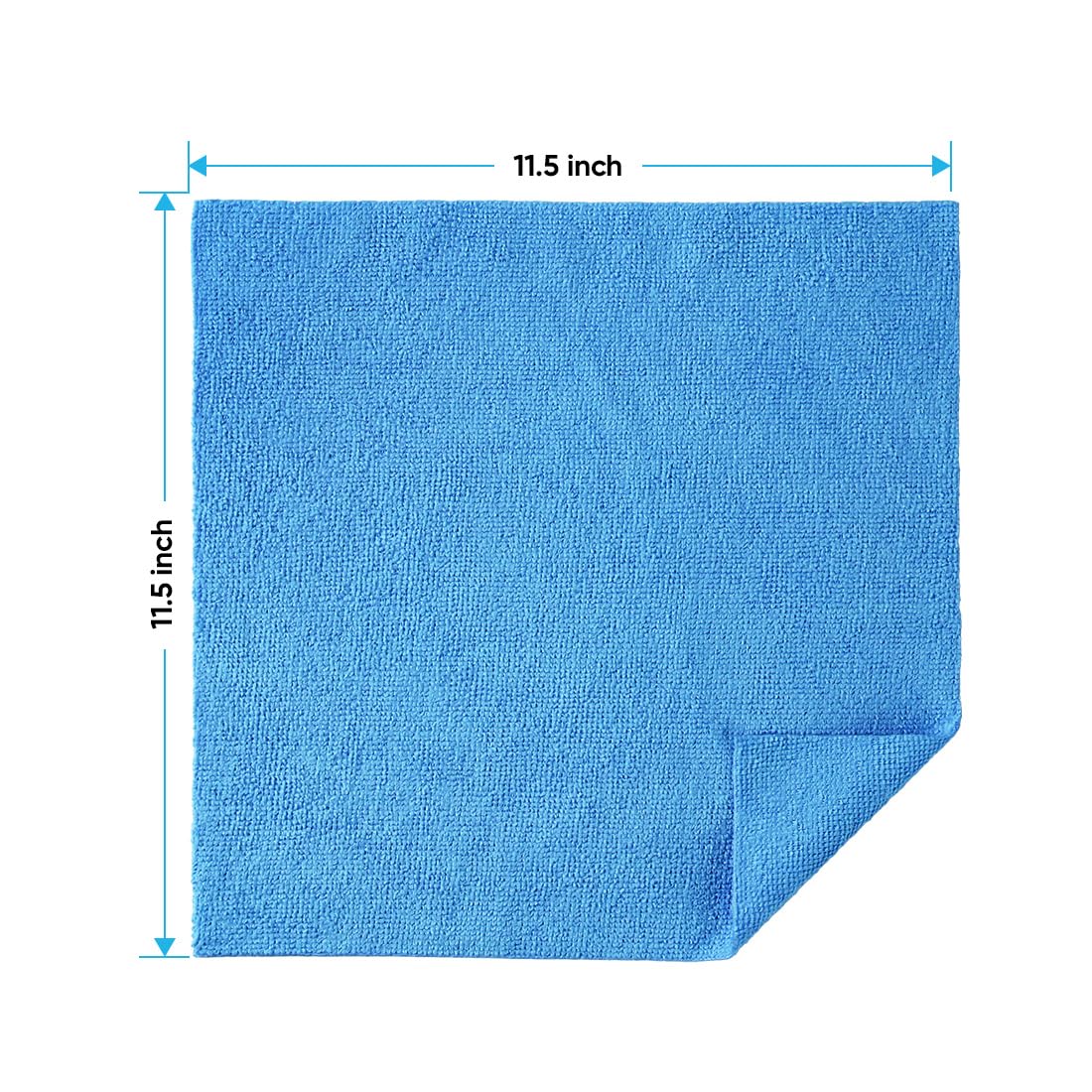 HOMEXCEL blue microfiber towel great for kitchen counters