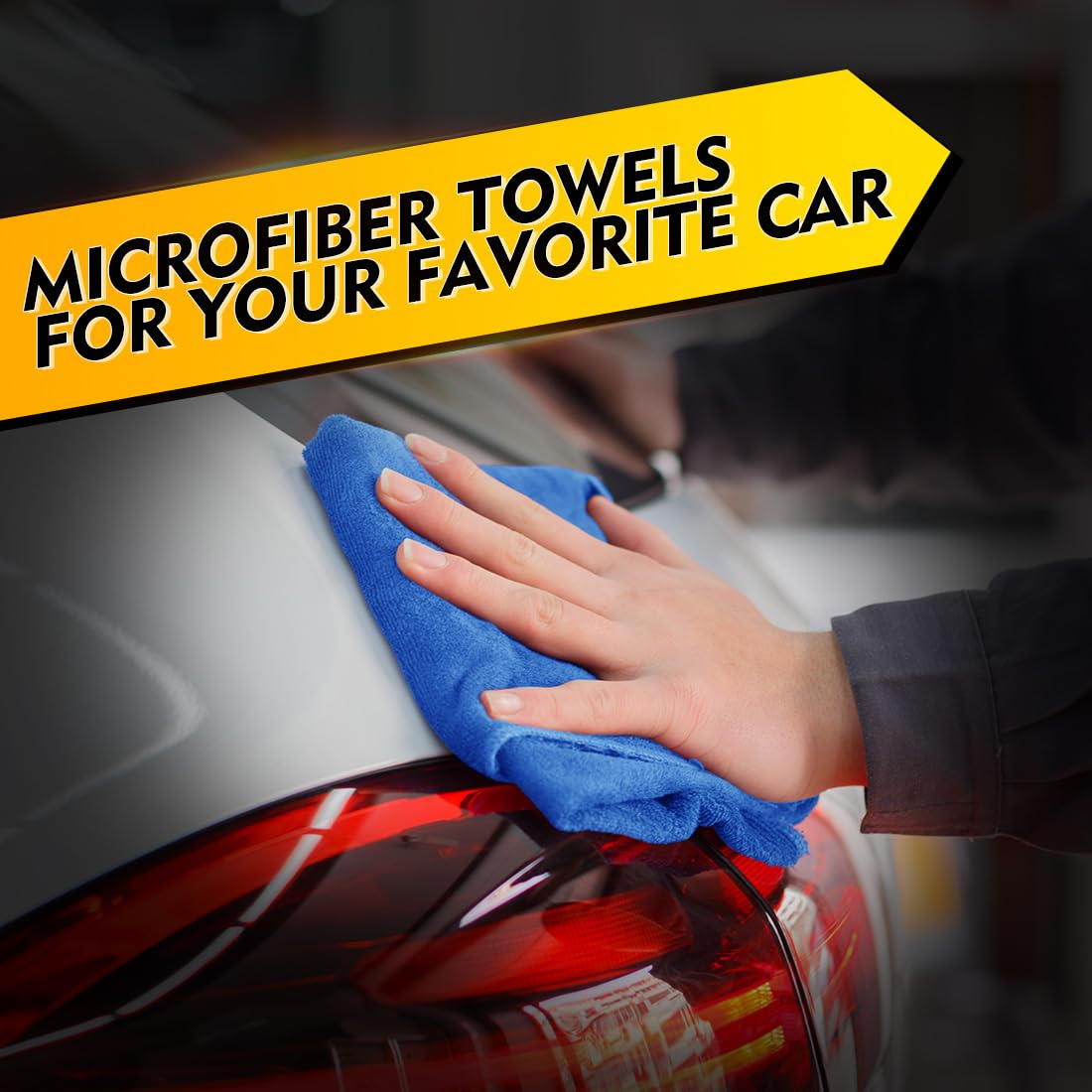 HOMEXCEL drying microfiber cloth delivering streak-free results after washing