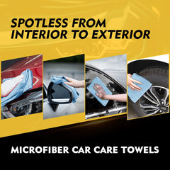 HOMEXCEL drying microfiber towel for rapid water pickup and streak-free finish.