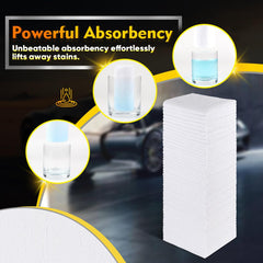 HOMEXCEL microfiber towels delivering lint-free glass and mirror finish