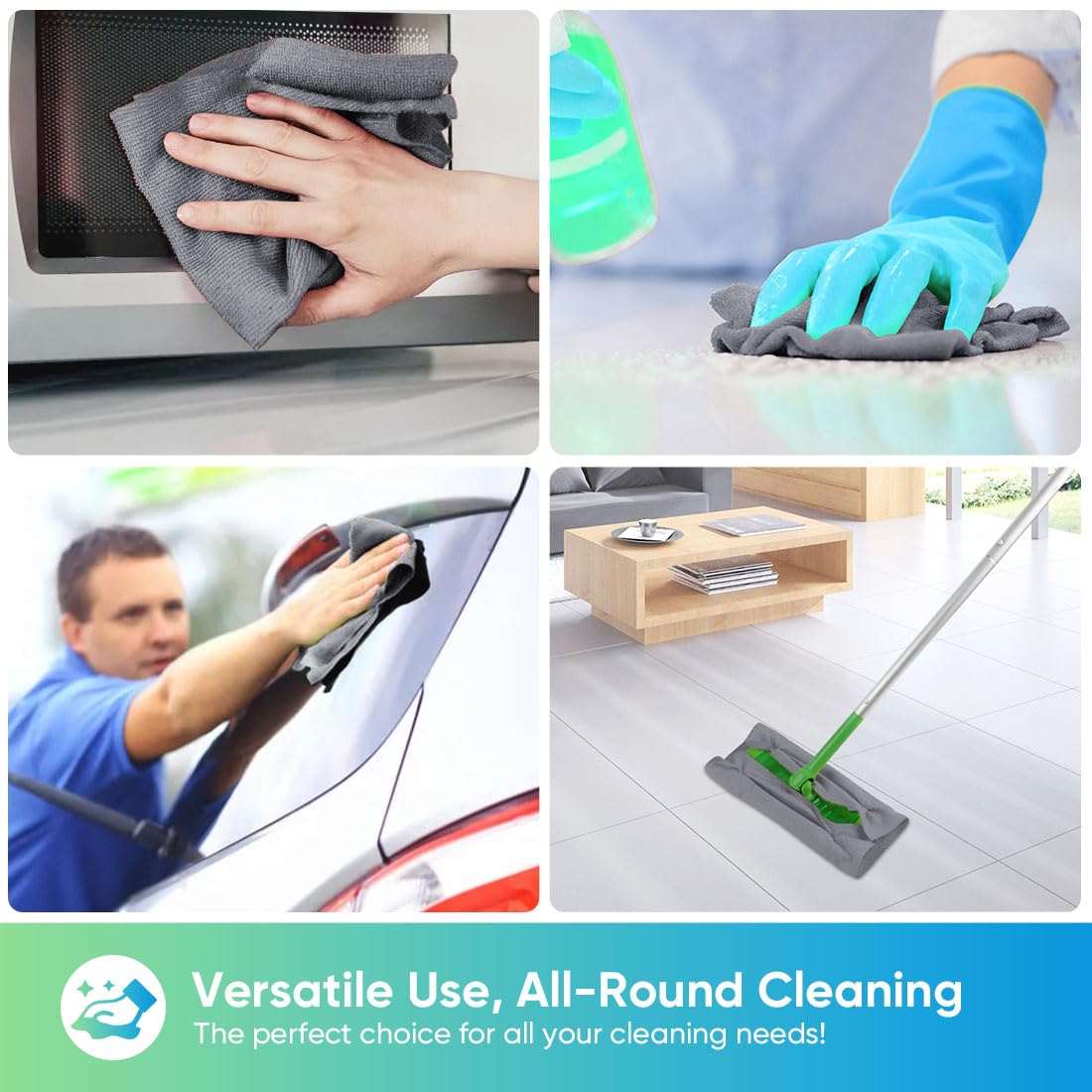 HOMEXCEL versatile towels suit kitchens, cars, homes, and workshops for quick wipe-downs.