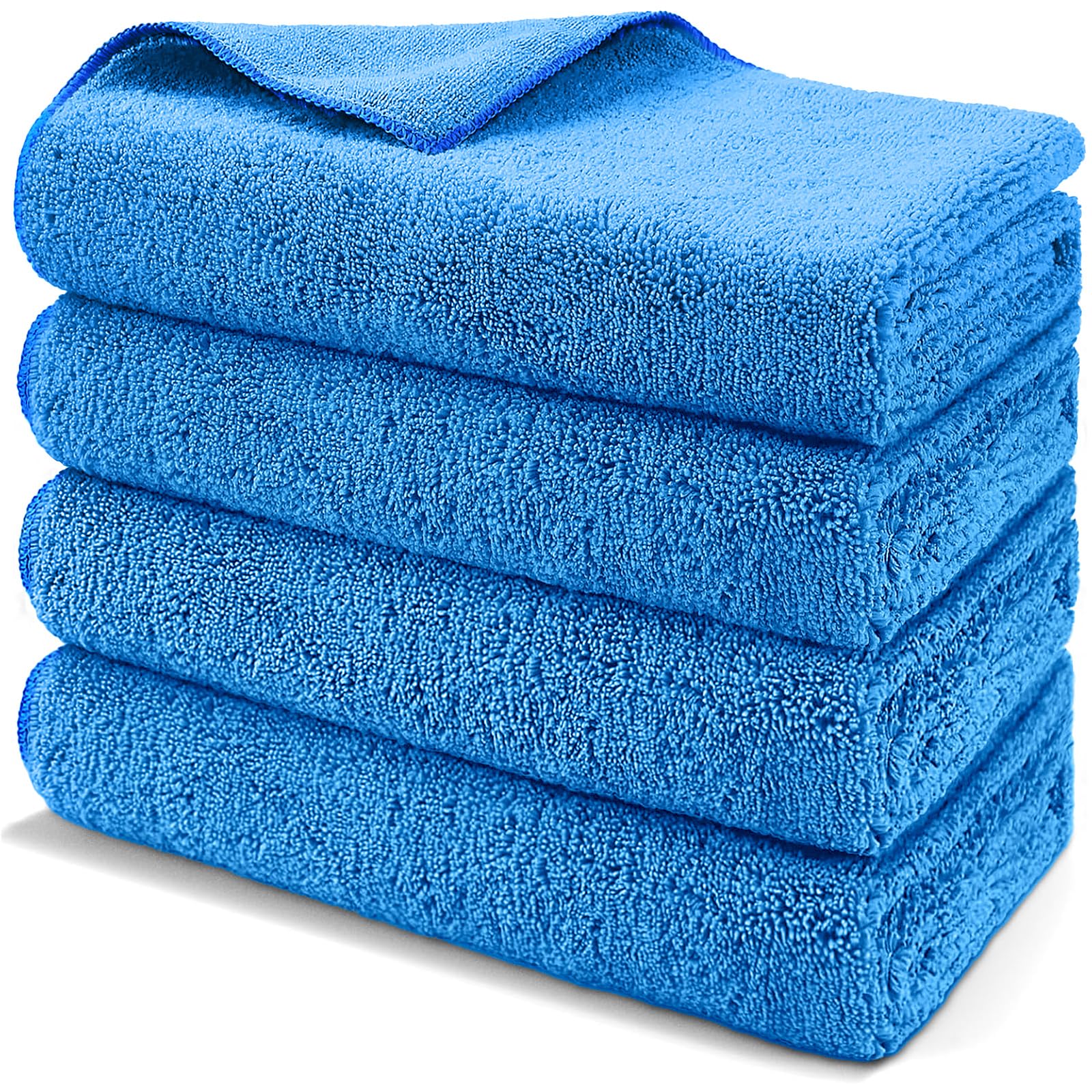 HOMEXCEL drying towel in use on car surface, ultra-absorbent and lint-free.