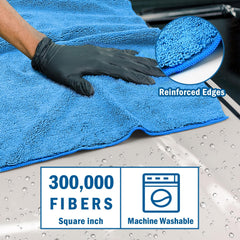 HOMEXCEL microfiber towel, 31x24, ideal for fast drying on large vehicles.