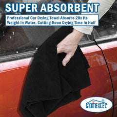 HOMEXCEL reinforced-edge towel ready for repeated washes