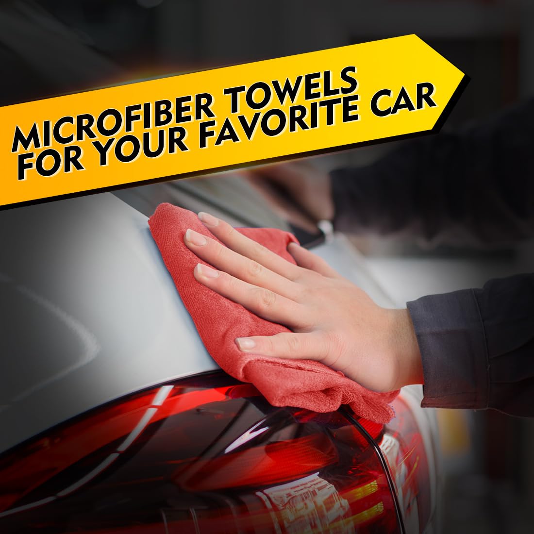 HOMEXCEL soft microfiber towel wipes surfaces without scratches.
