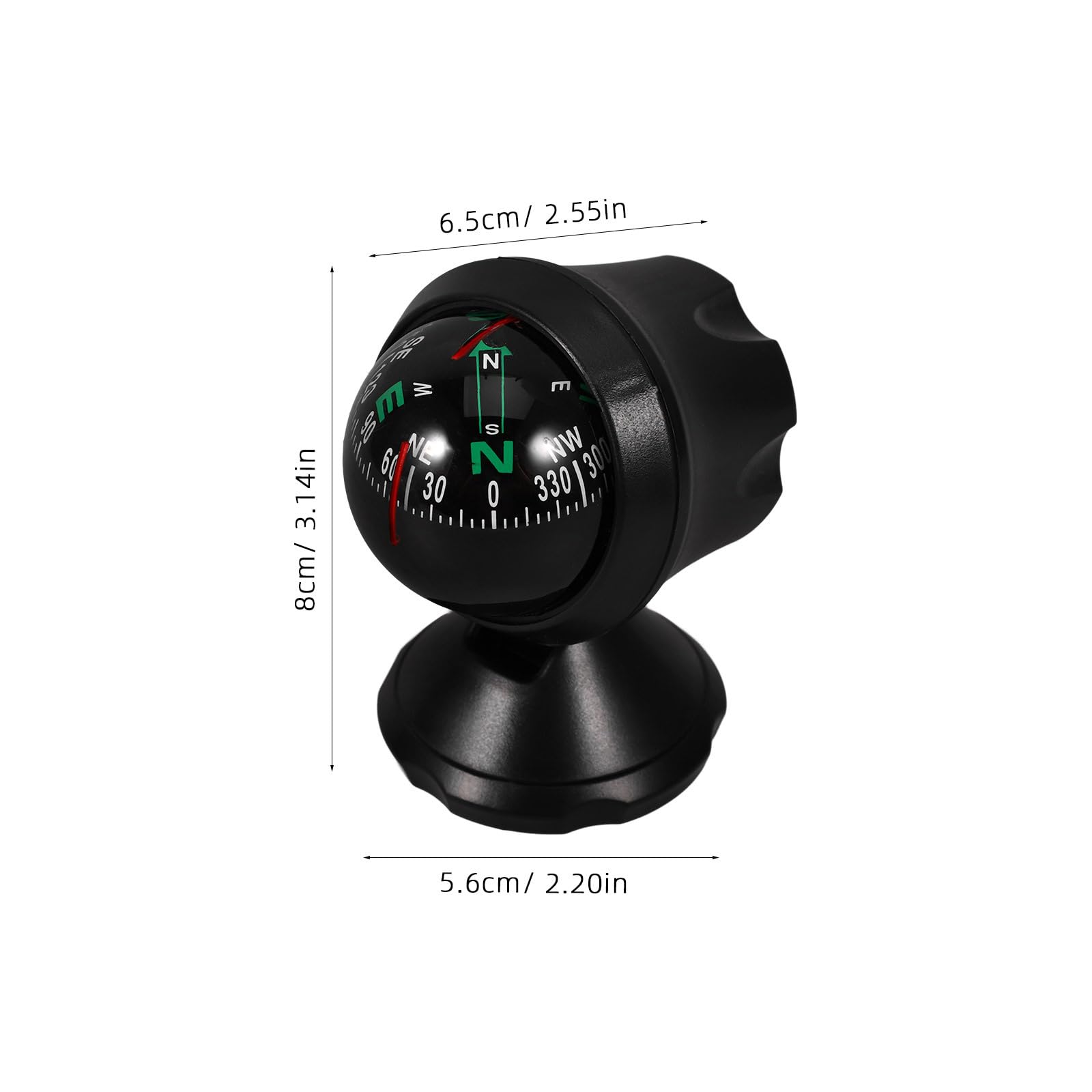 Homoyoyo adhesive base enables easy dashboard attachment for flexible placement.