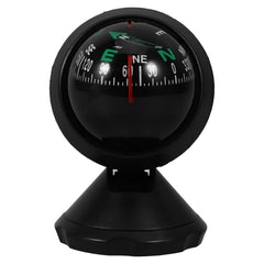 Homoyoyo adjustable car compass with stick-on base on the dash for quick orientation.