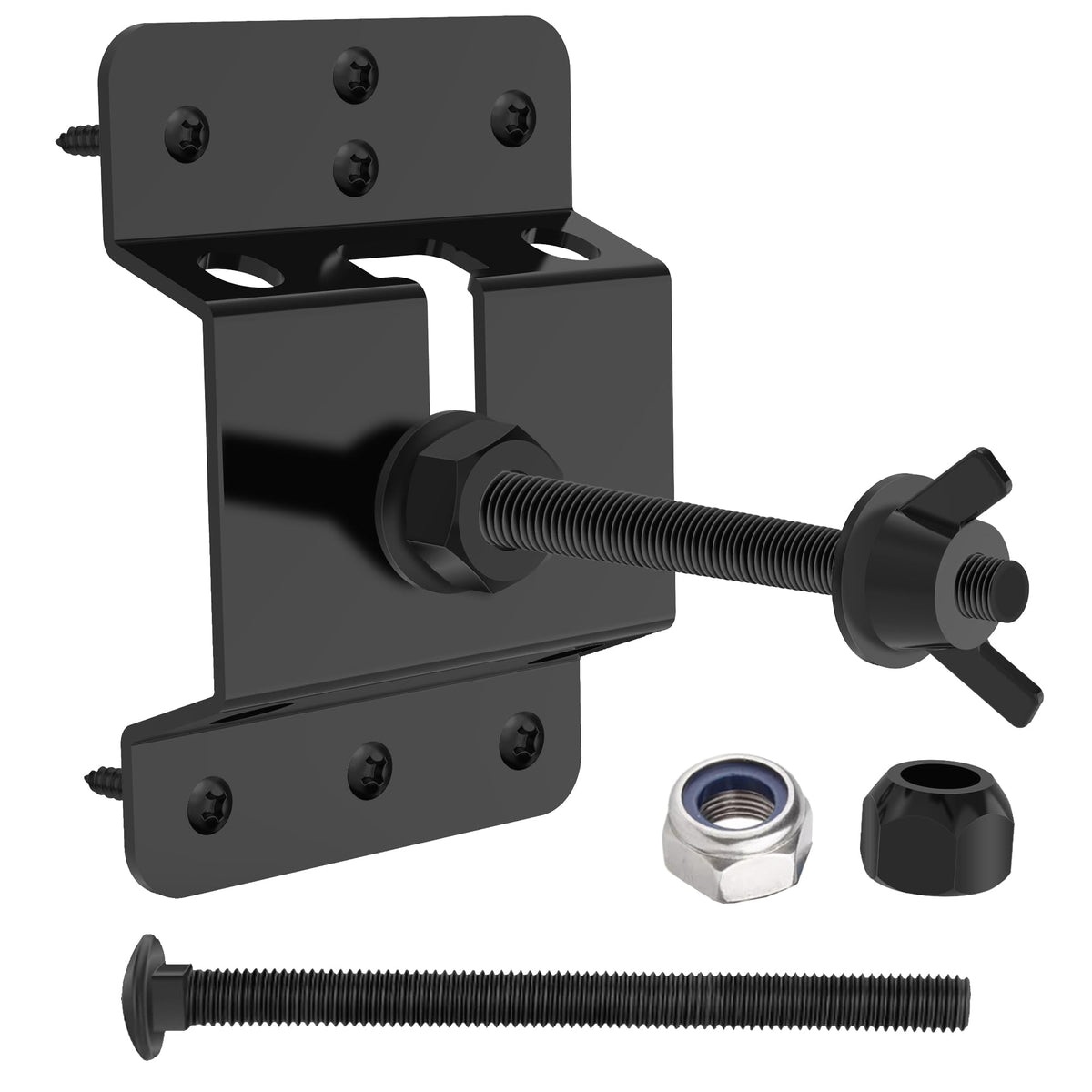 Homydom spare tire wall mount bracket secures tires on enclosed trailers.
