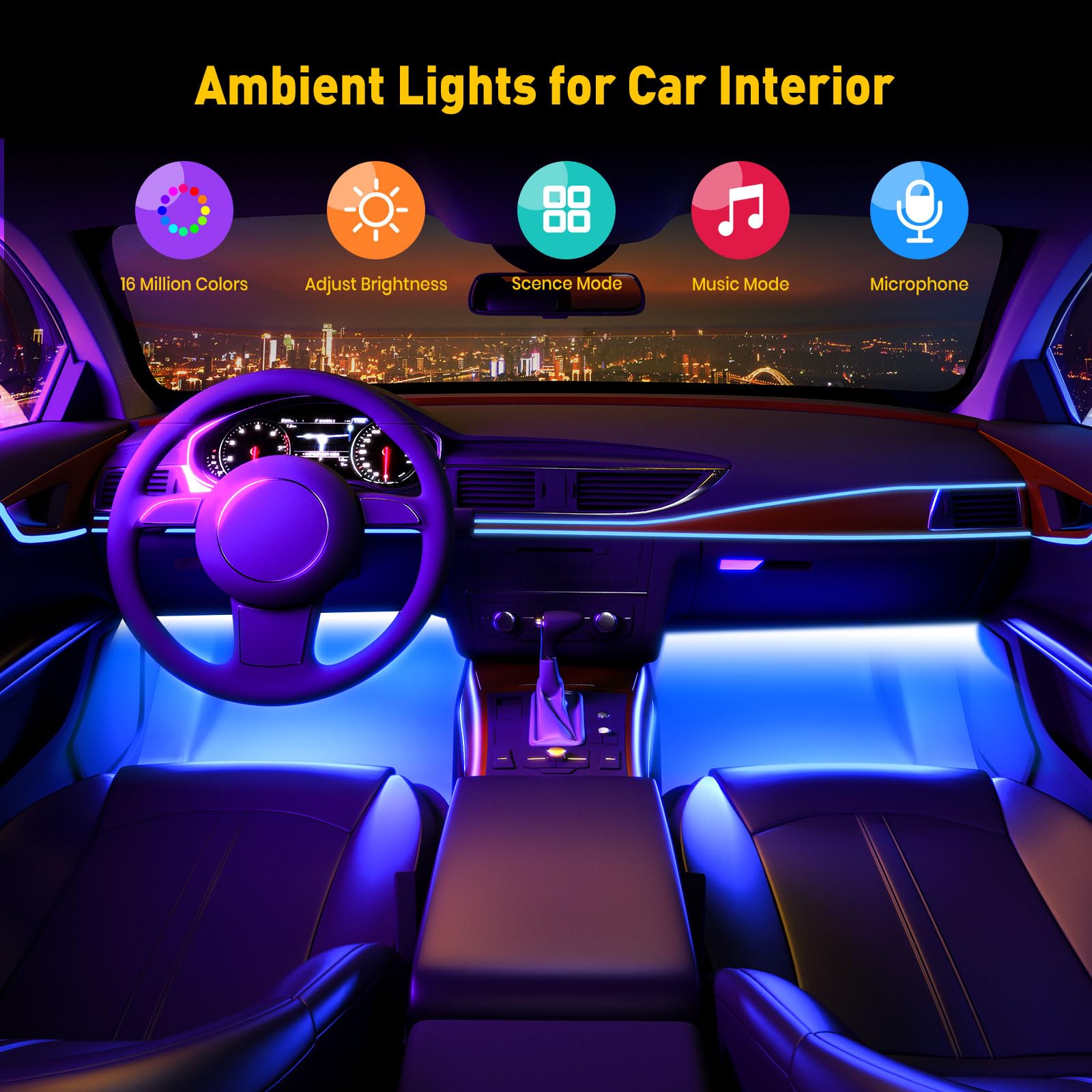 Honalia scene options and dynamic music mode for synchronized lighting