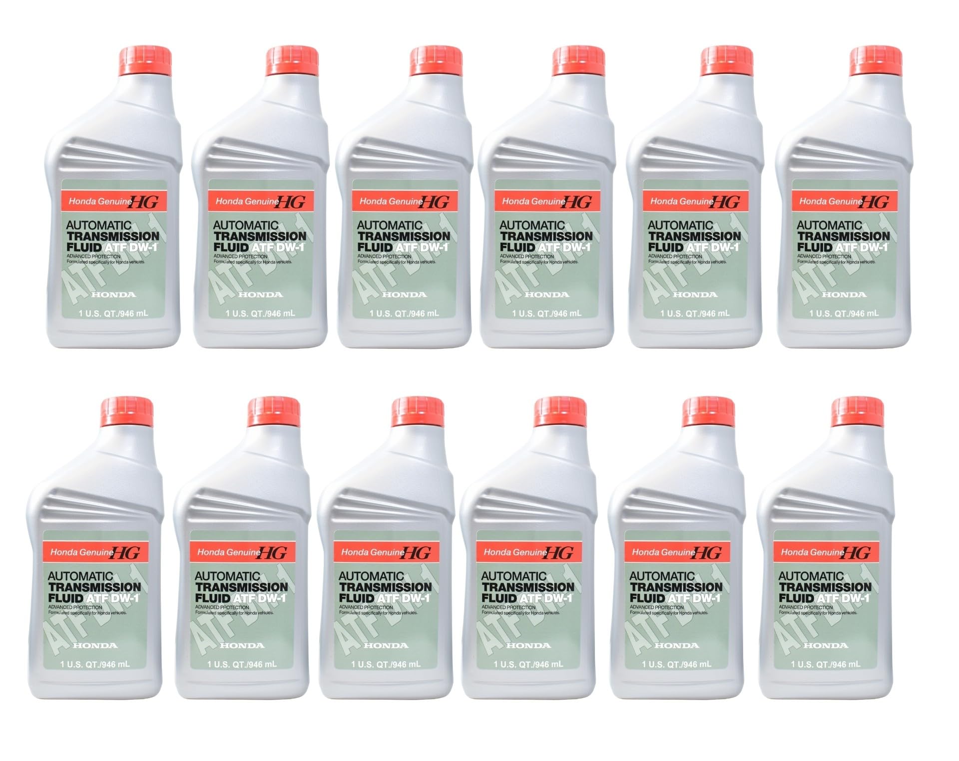 Honda DW-1 transmission fluid bottle, 1 qt, for smoother shifts and protection.