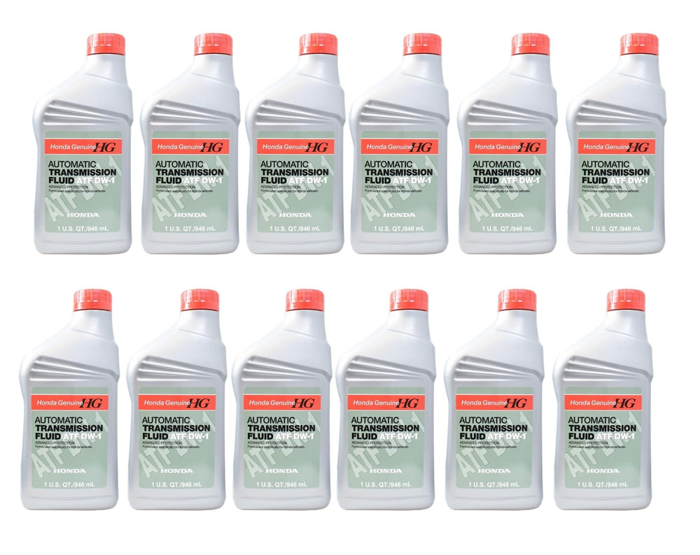 Honda DW-1 transmission fluid bottle, 1 qt, for smoother shifts and protection.