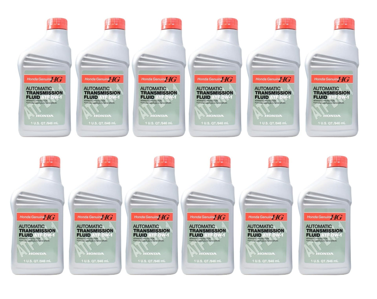 Honda DW-1 transmission fluid bottle, 1 qt, for smoother shifts and protection.
