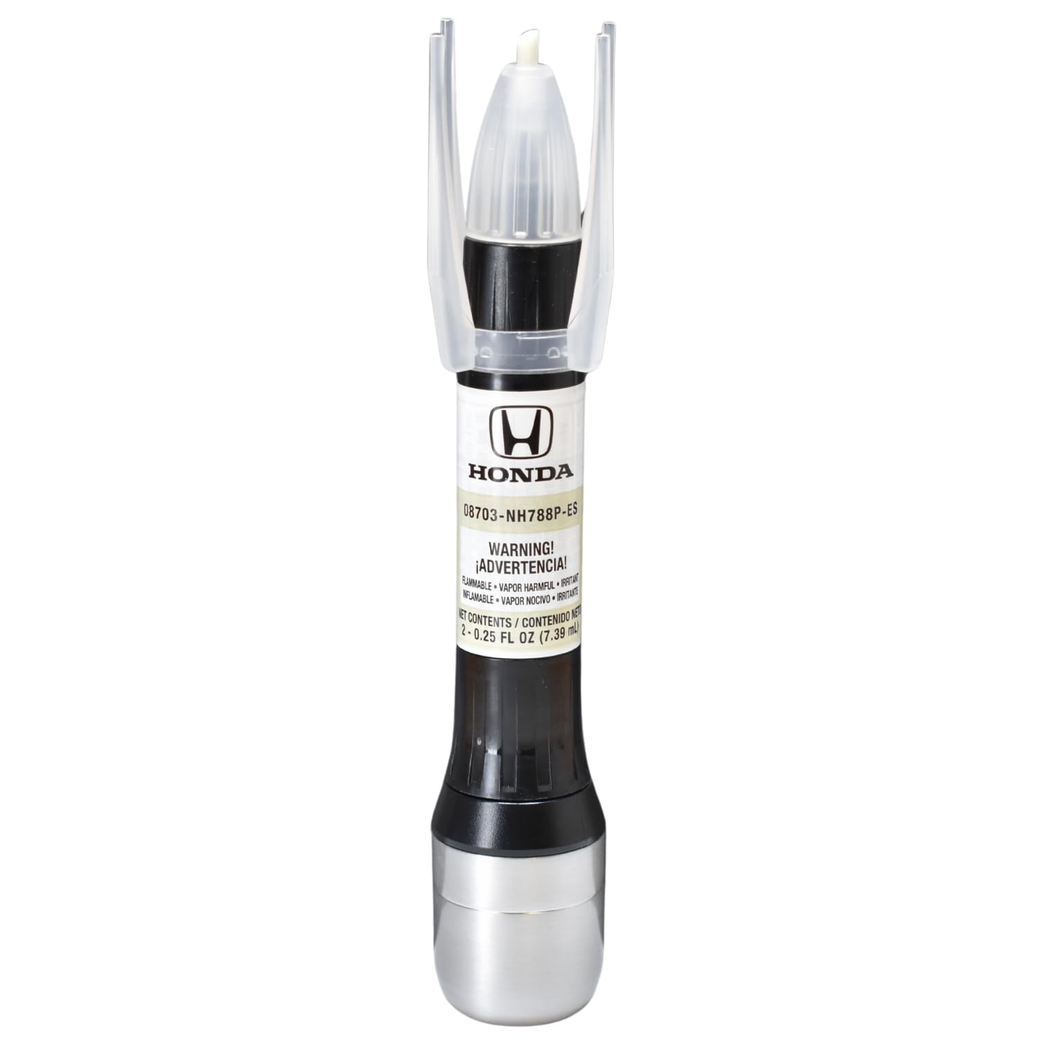 Honda Genuine touch-up paint pen NH788P cap close-up for precise tiny scratches.
