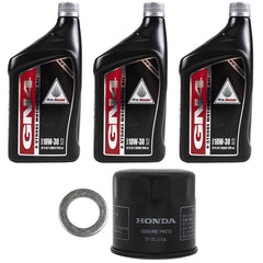 Honda GN4 oil change kit packaging for Shadow 750 maintenance.