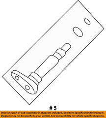 Honda PCV valve assembly side view shows compact design for easy installation