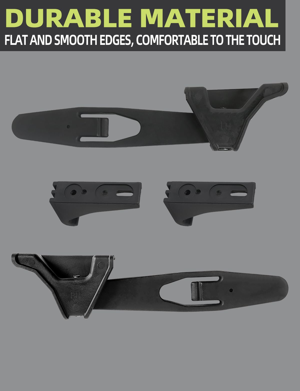 HONFQP hood latch kit packaging image emphasizing 2-piece set.