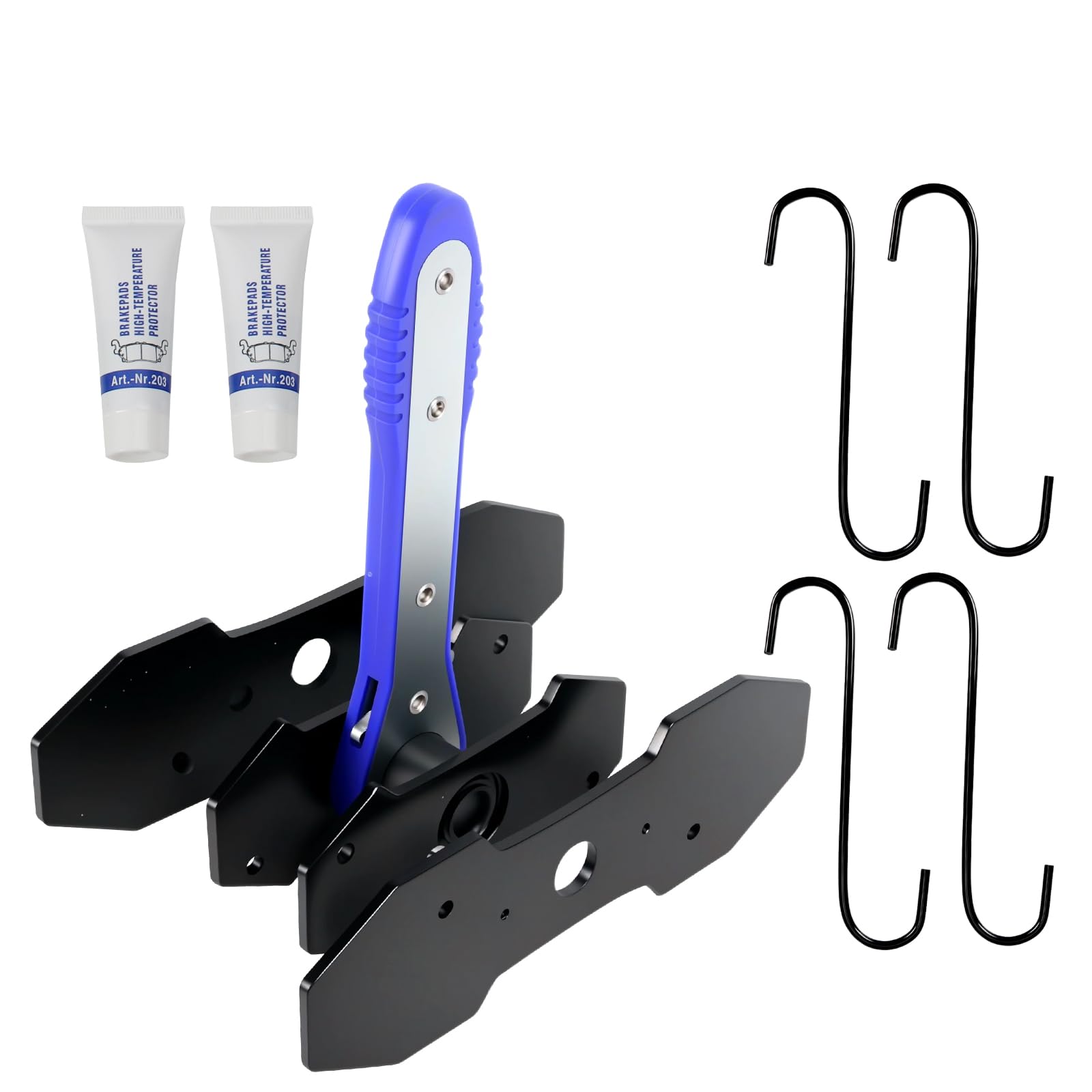 Hongdounangguo brake caliper tool with 4 hooks and steel plates for piston retraction