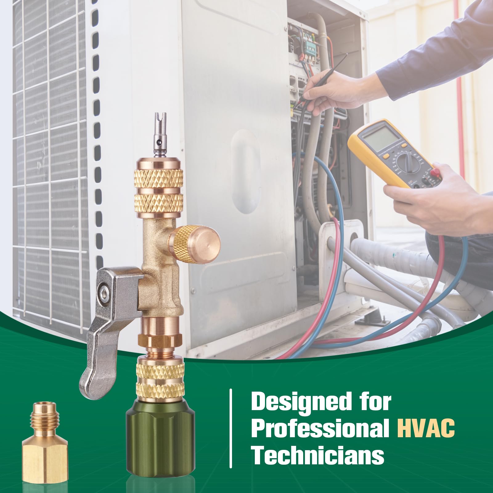 Compact tool kit-ready design for service technicians.