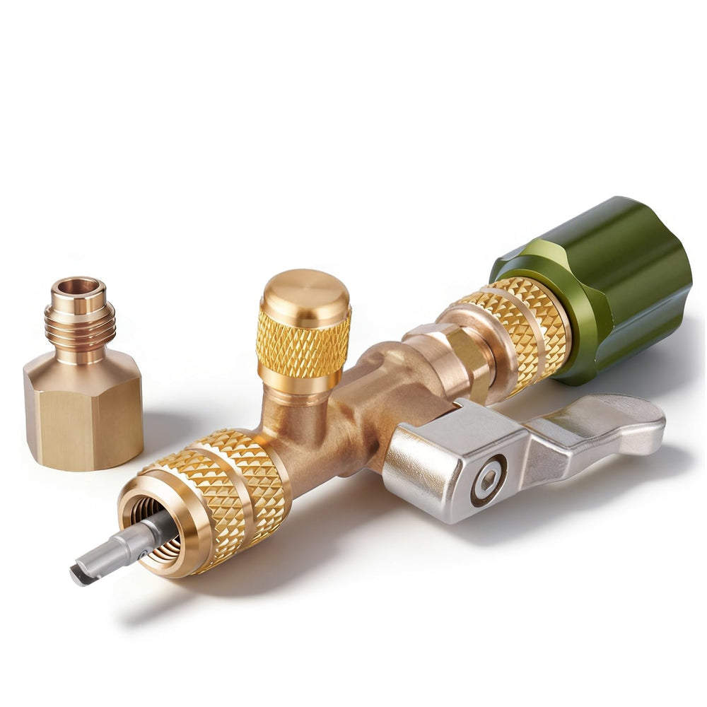Hongsen HS-1430 valve core removal tool front view for reliable high-pressure HVAC work.