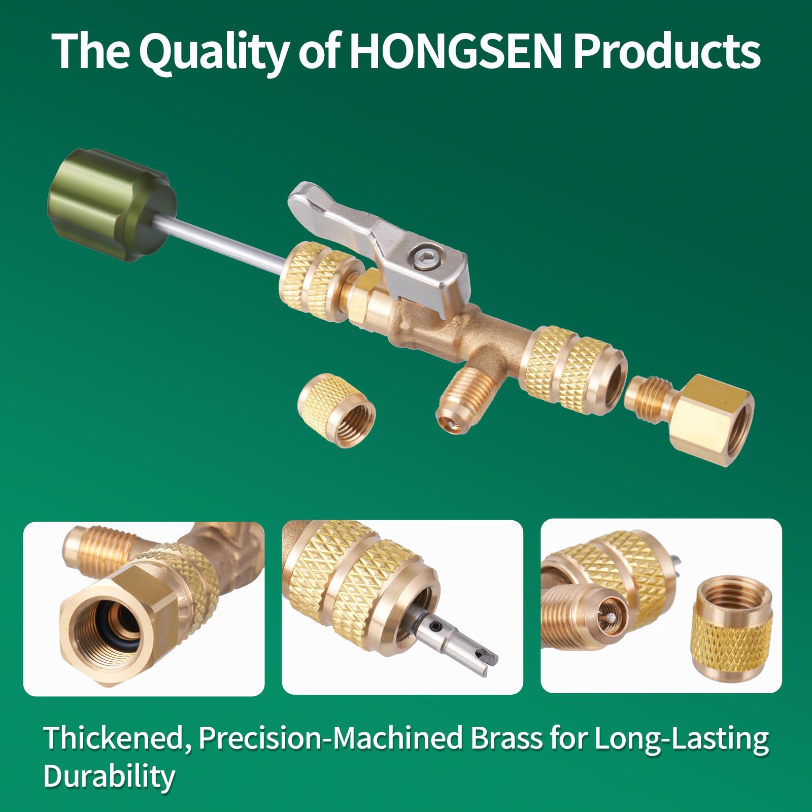 Durable brass interface reduces leak risk.
