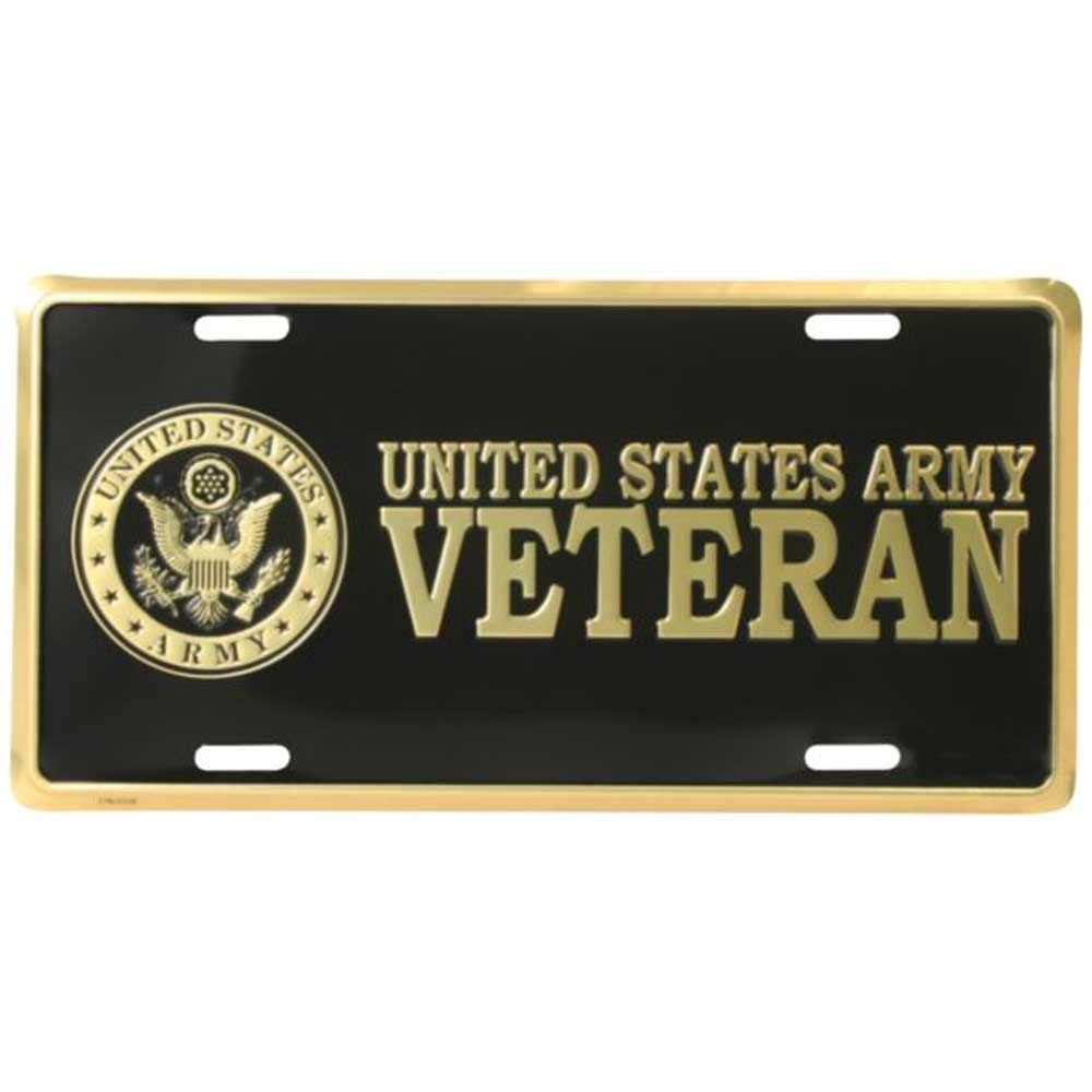 Honor Country US Army Veteran 7x13 decorative plate for wall and car display, adds respectful decor