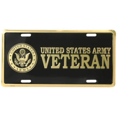Honor Country US Army Veteran 7x13 decorative plate for wall and car display, adds respectful decor