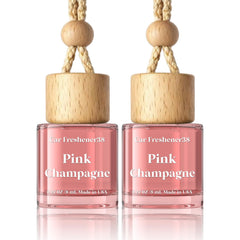 HoogaLife car air freshener diffuser with pink sparkle for a long-lasting fresh ride