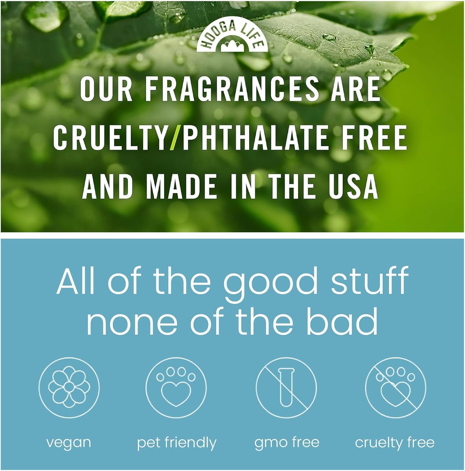 HoogaLife long-lasting pink sparkle aroma lasts over 45 days per bottle