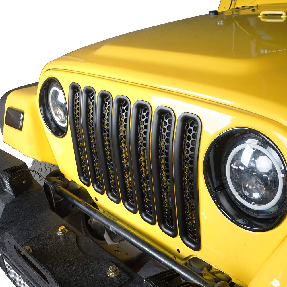 Hooke Road clip-in honeycomb guards add bold texture to your grille.