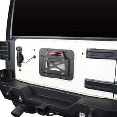 Hooke Road license-plate-relocation for tidy mounting and enhanced visibility.