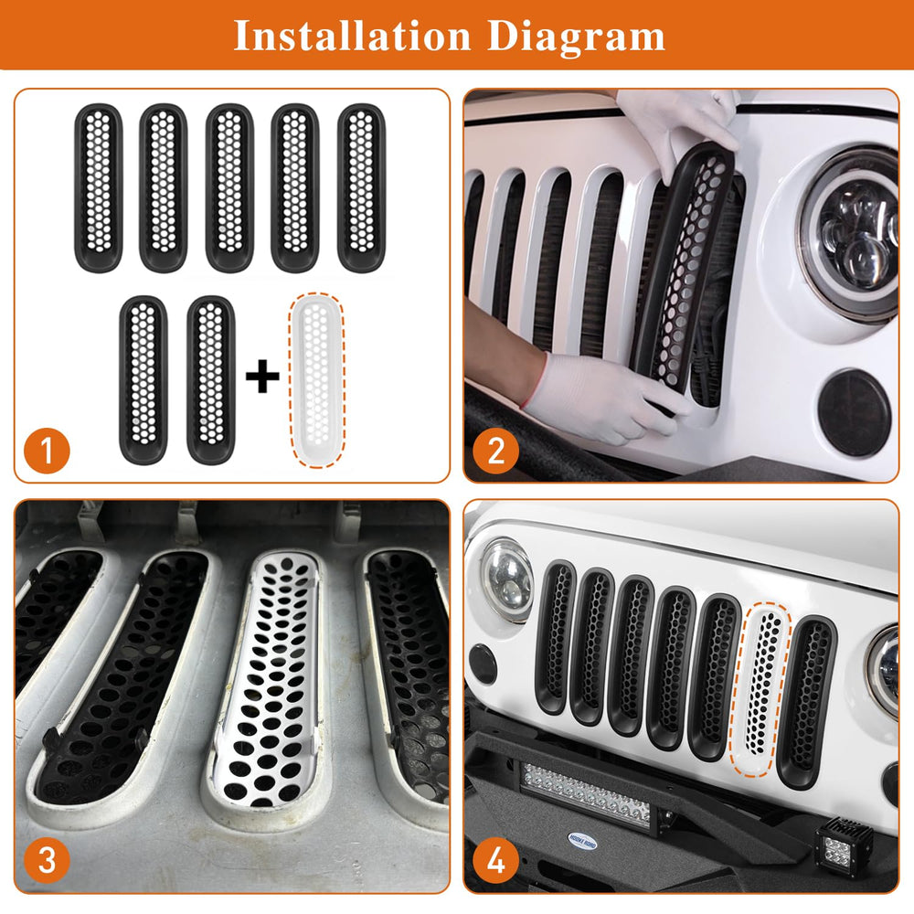 Aggressive off-road styling without compromising radiator clearance.