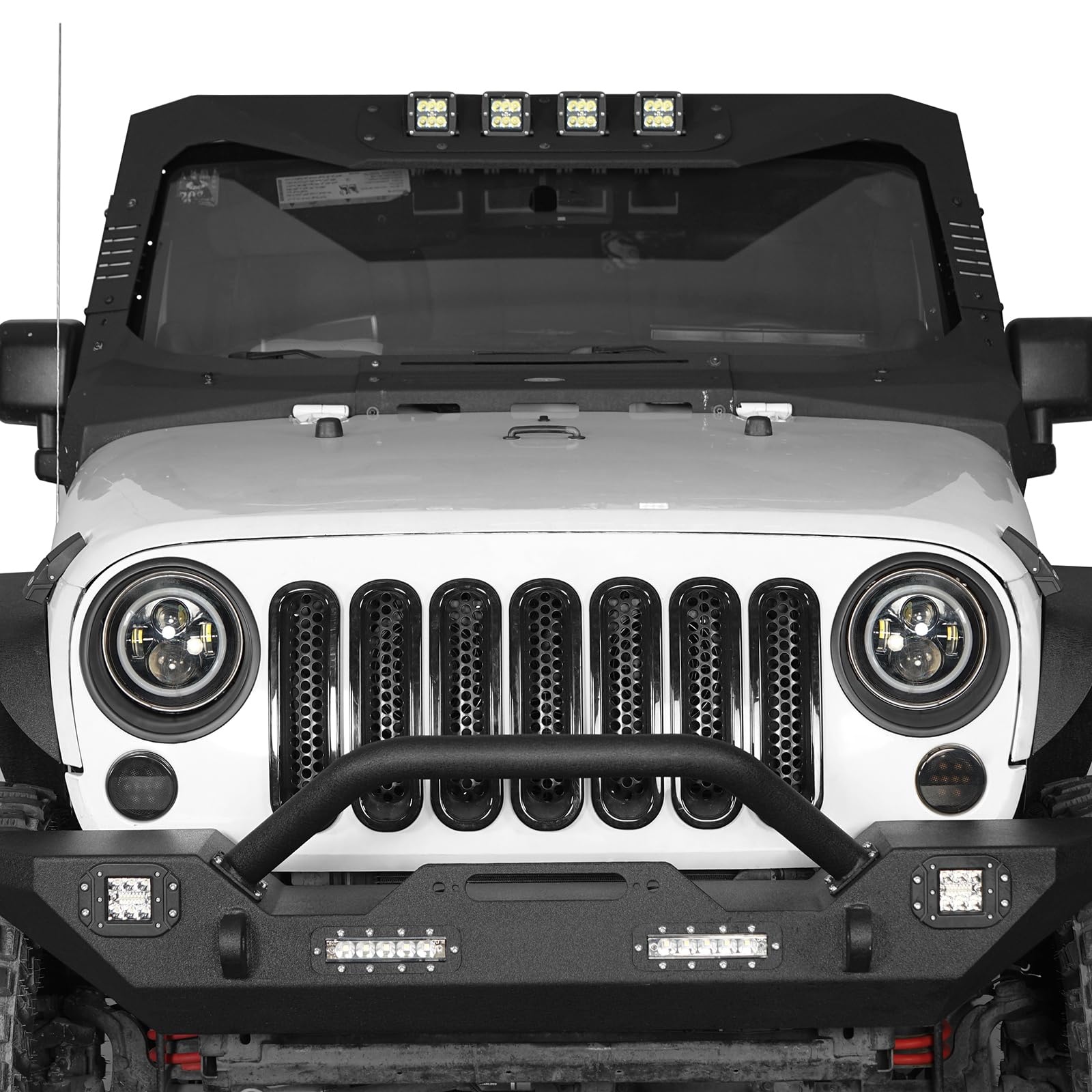 Hooke Road off-road style complements Jeep Wrangler JK designs.