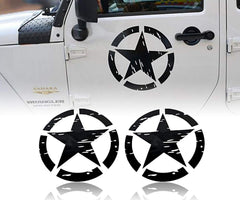 Hooke Road US Army Star car sticker on door panels, bold exterior styling.