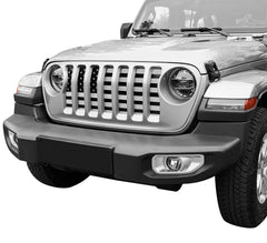 Black and white flag design adds bold contrast to the grille.