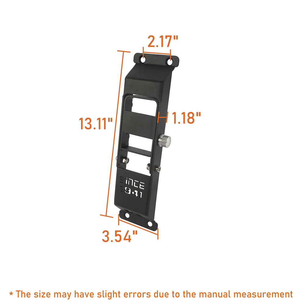 Fits Jeep Wrangler JK 2007-2018 two or four-door models.