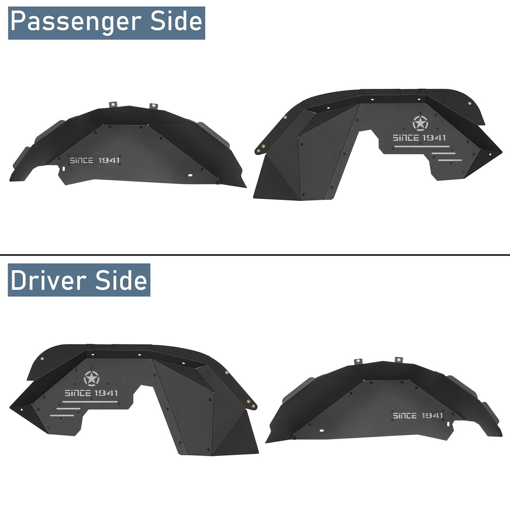 Hooke Road JK liner protects wheel wells from gravel and mud during off-road trips