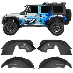 Hooke Road Wrangler JK front-left inner fender liner shields debris for a cleaner wheel well