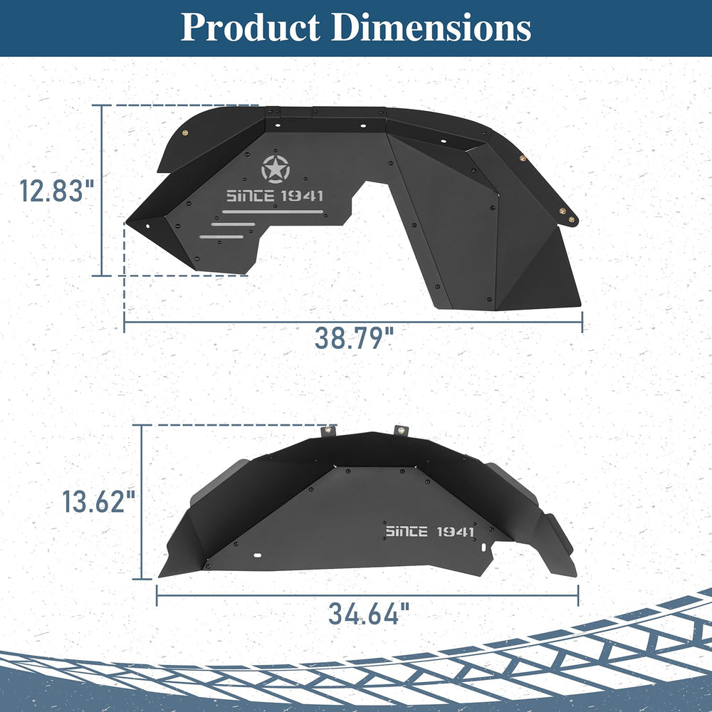 Hooke Road Wrangler JK inner liner reduces debris intrusion for cleaner undercarriage