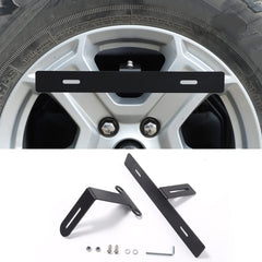 Hoolcar spare tire bracket rear view showing license plate relocation