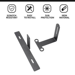 Hoolcar bracket with textured black powder coating for durability