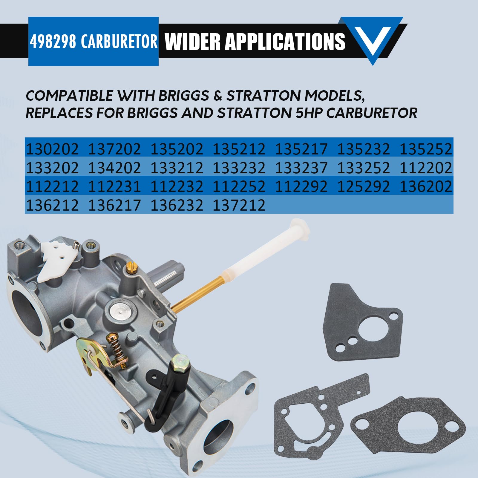 Complete tune-up kit contents support easier Briggs and Stratton service.