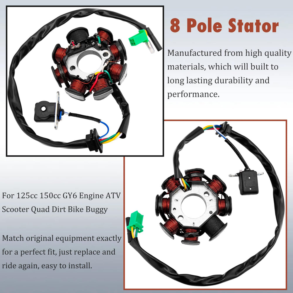 HOOTO GY6 CDI box and harness section enabling consistent spark and easier installation