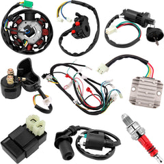 HOOTO complete wiring harness kit with GY6 150cc components for durable ATV wiring